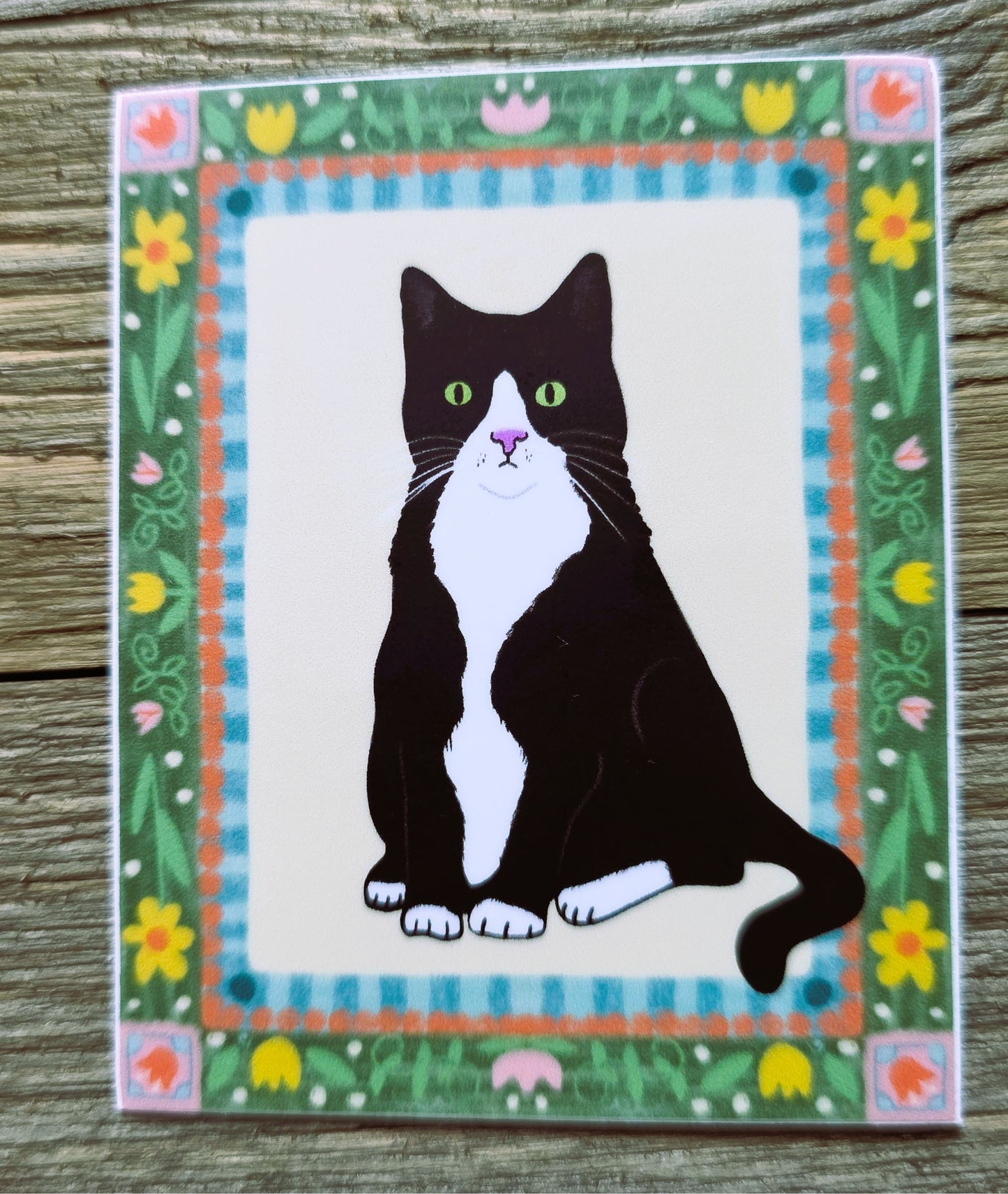 Cat Themed Sticker Pack, 7 Cat Stickers, Vinyl decals