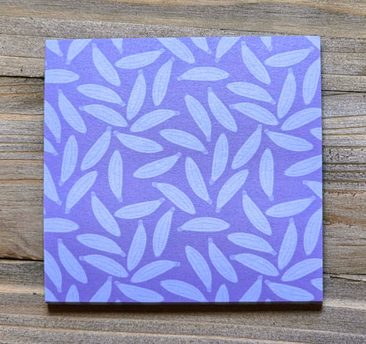 Sticky Notes, Blue Bananas Design, 3" x 3" Square, 50 Sheets