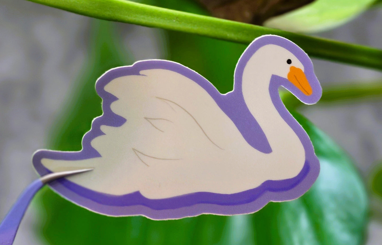 Swan Vinyl Sticker
