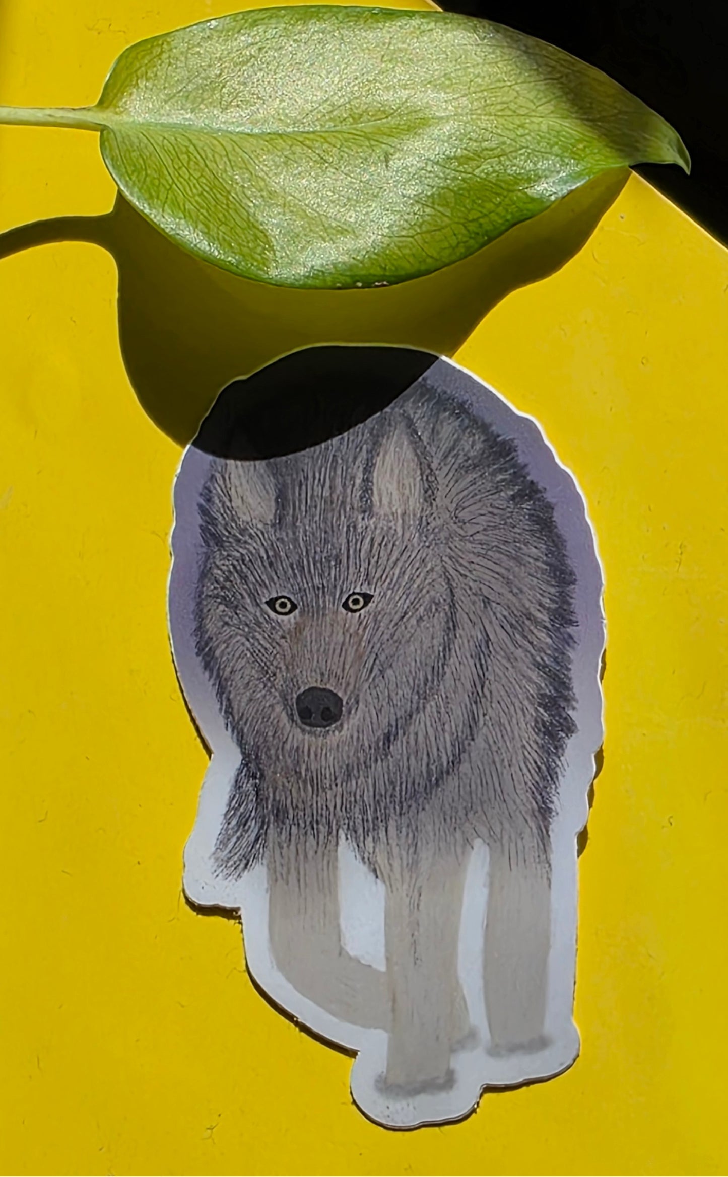 Sticker, Fierce Wolf Design, Vinyl, Die-Cut, 3 Inches