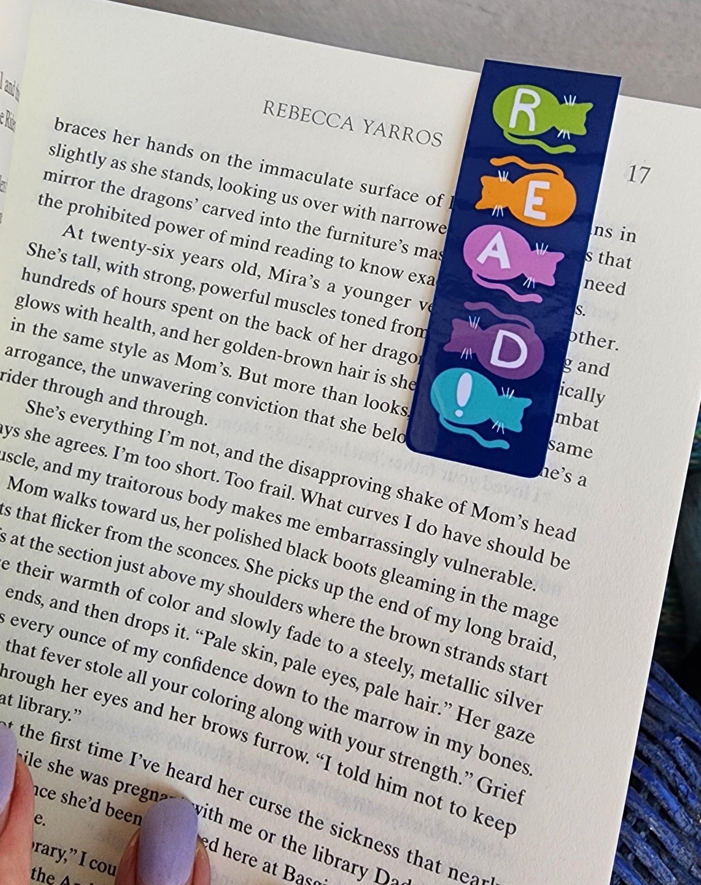 Magnetic Bookmark Cat Book Mark With Word "READ!"