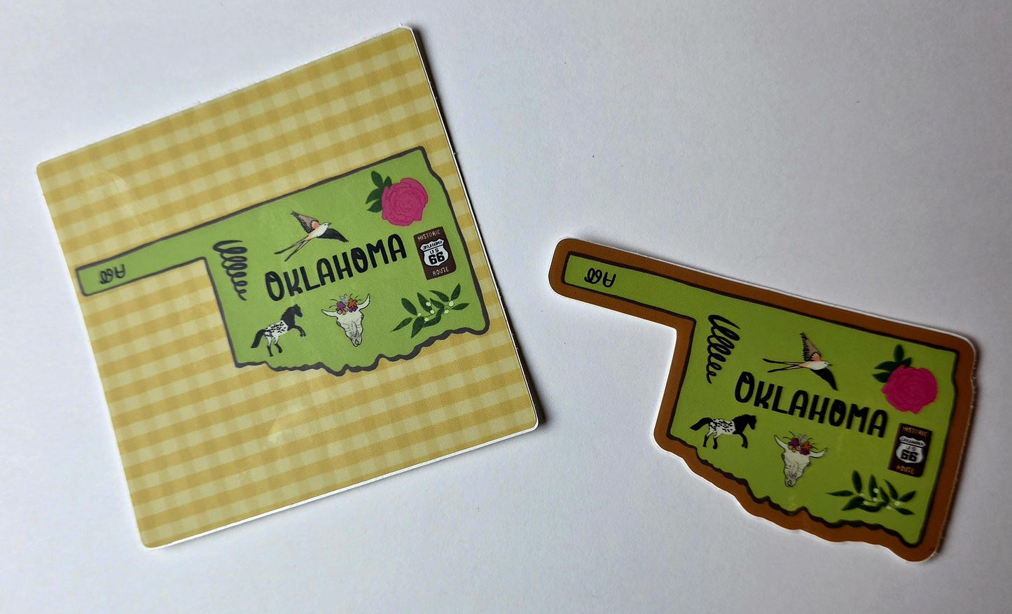 Sticker, State of Oklahoma, State Sticker, Vinyl, Die-Cut, 3 Inch