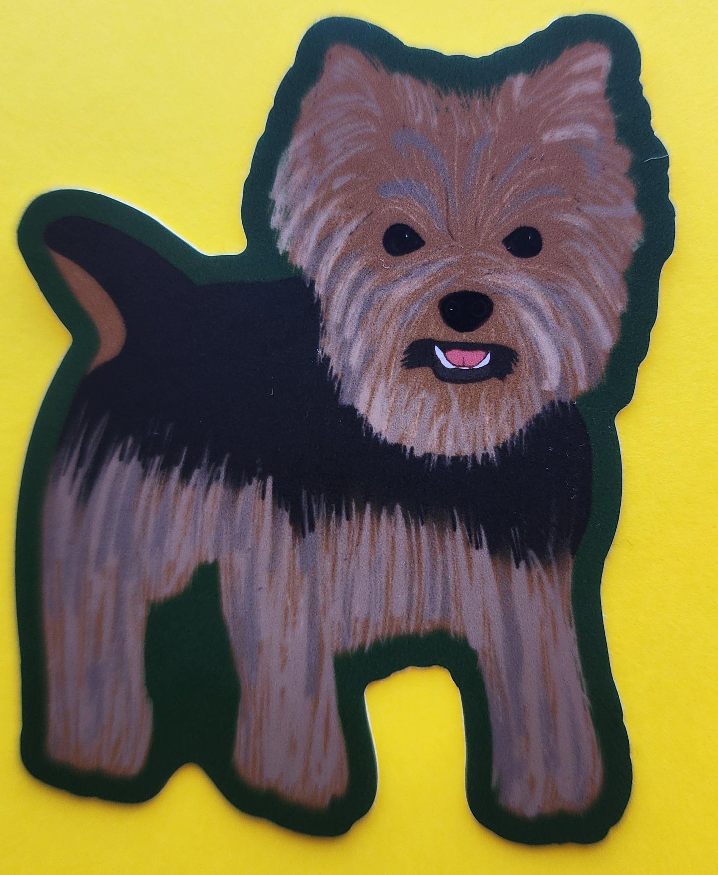 Sticker, Yorkshire Terrier, Yorkie Dog, Vinyl, Die-Cut, 3 Inch
