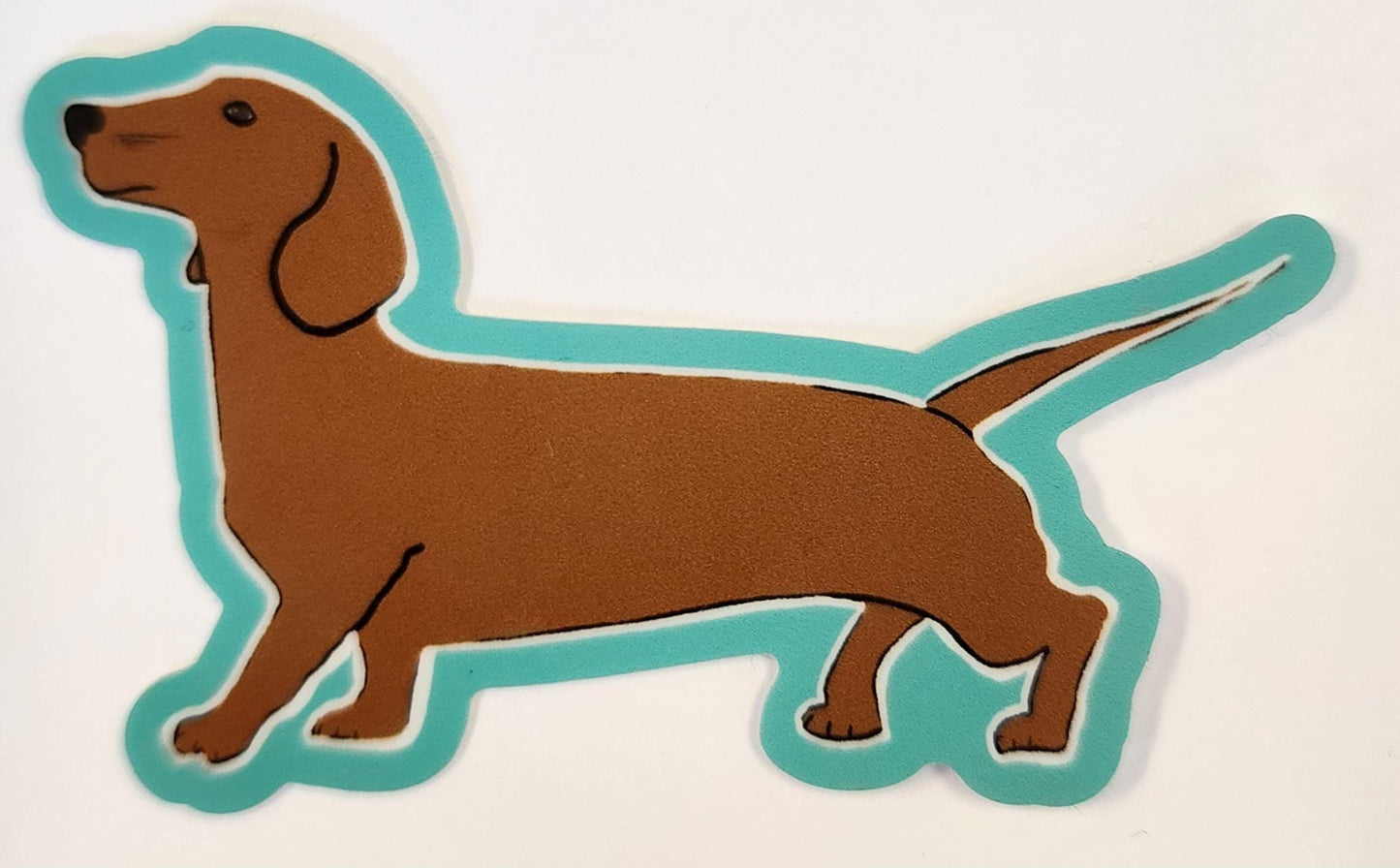 Sticker, Dachshund Dog, Doxie, Vinyl, Die-Cut, 3 Inch