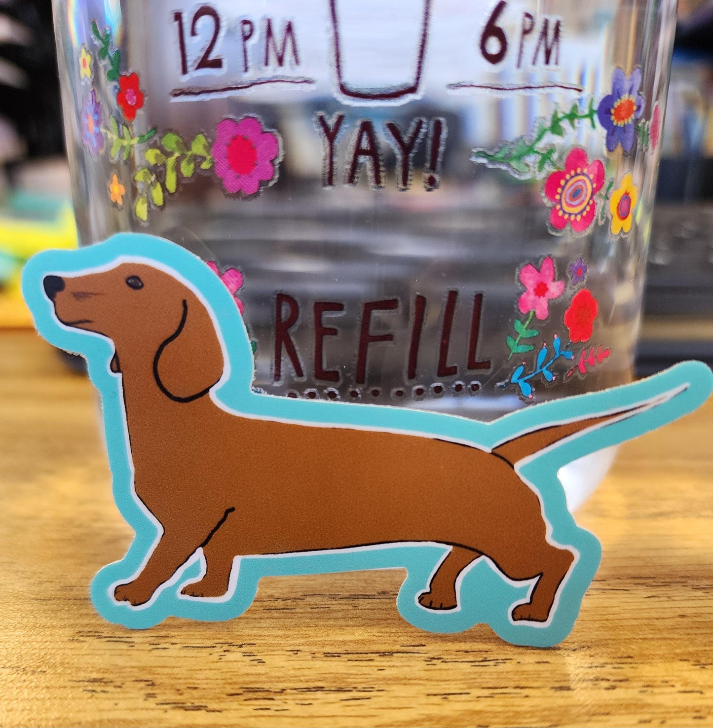 Sticker, Dachshund Dog, Doxie, Vinyl, Die-Cut, 3 Inch