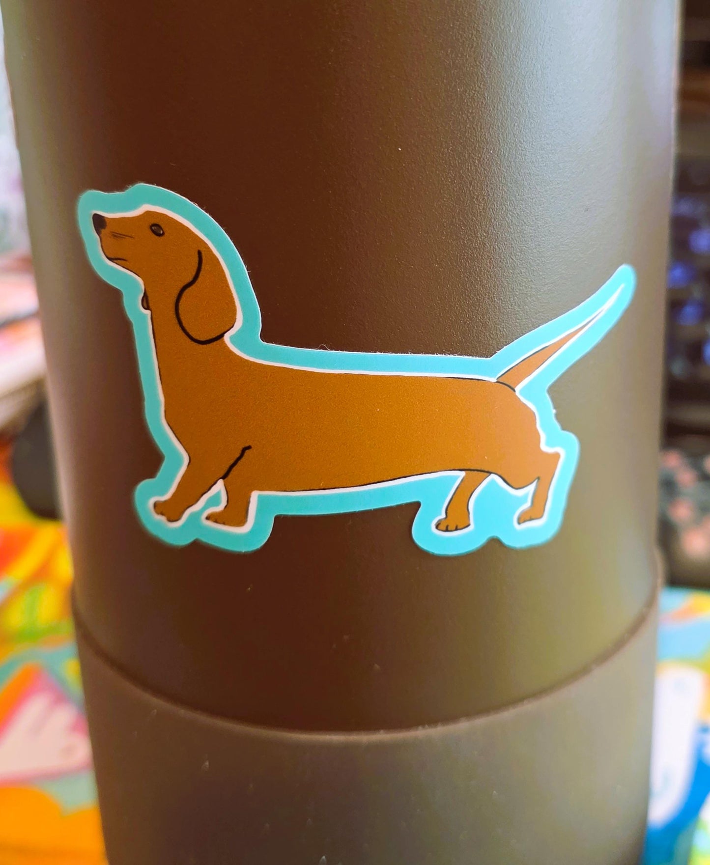 Sticker, Dachshund Dog, Doxie, Vinyl, Die-Cut, 3 Inch