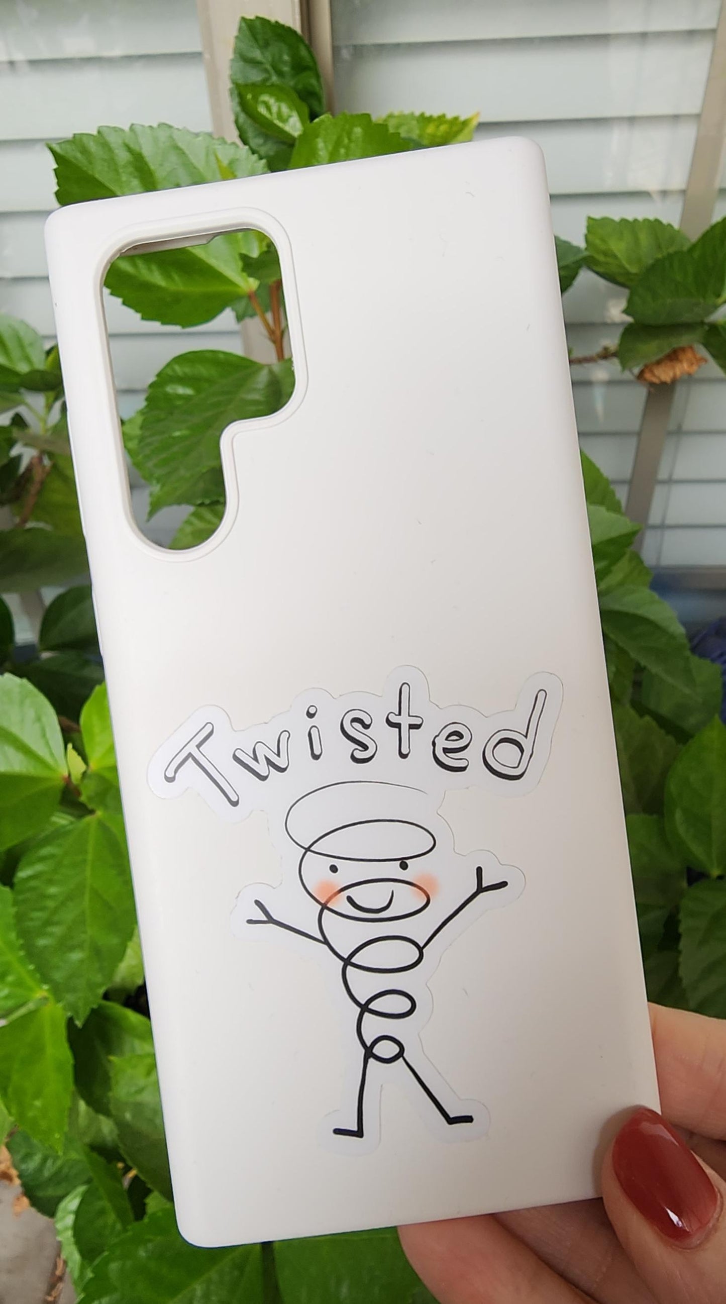 Holographic Sticker, "Twisted" Twister, Vinyl, Die-Cut, 2 Inch
