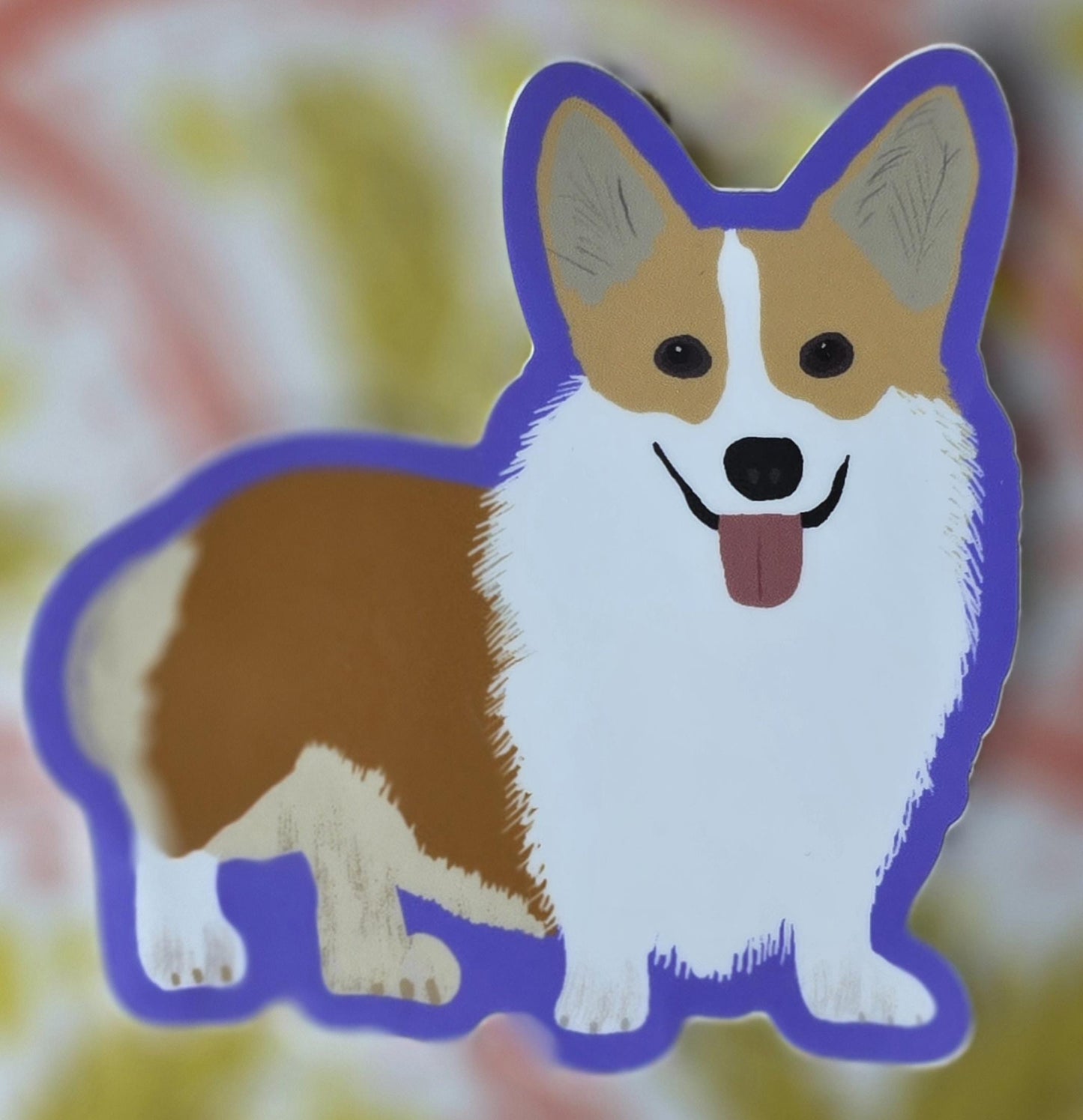 Sticker, Dog, Corgi, Vinyl, Die-Cut, 3 Inch